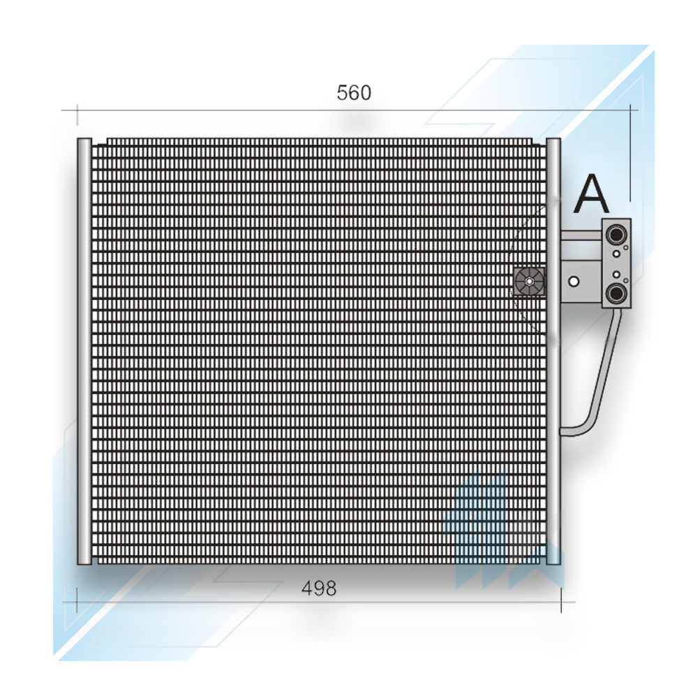 Condenser for BMW 5 (E39)  1995 - 2004 210BM5E390 - photo 1
