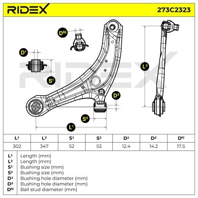 Control Arm RIDEX 273C2323 273C2323 - photo 8