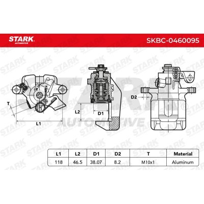 Brake Caliper Stark SKBC-0460095 SKBC-0460095 - photo 4