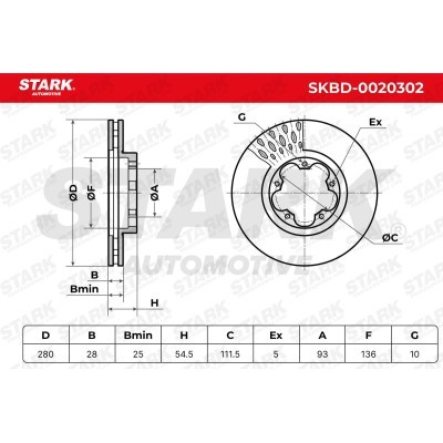 Brake Disc Stark SKBD-0020302 SKBD-0020302 - photo 5