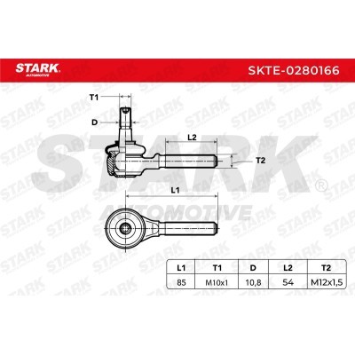 Tie Rod End Stark SKTE-0280166 SKTE-0280166 - photo 5