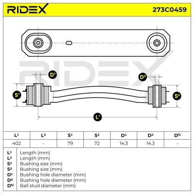 Control Arm RIDEX 273C0459 273C0459 - photo 5
