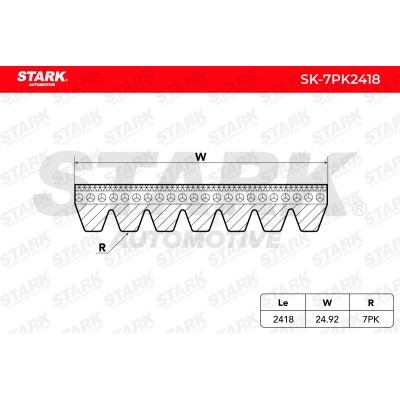 V-Ribbed Belt Stark SK-7PK2418 SK-7PK2418 - photo 4
