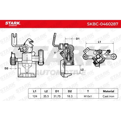 Brake Caliper Stark SKBC-0460287 SKBC-0460287 - photo 7