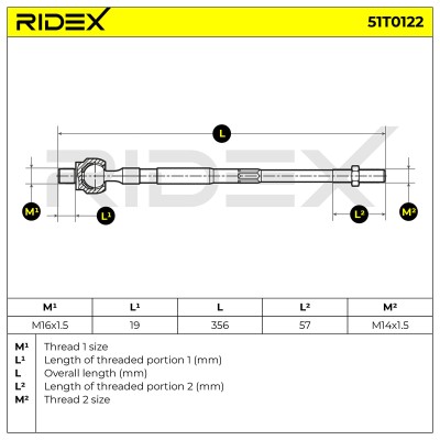 Tie Rod Assembly RIDEX 51T0122 51T0122 - photo 6