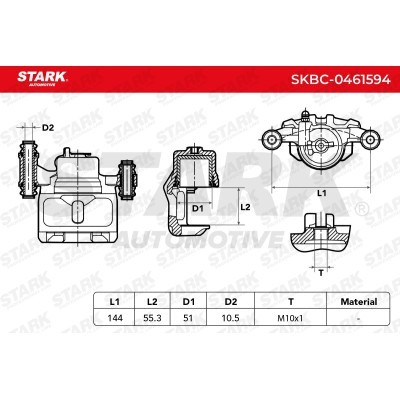 Brake Caliper Stark SKBC-0461594 SKBC-0461594 - photo 6