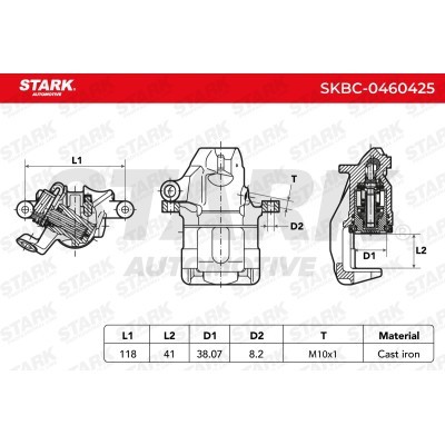 Brake Caliper Stark SKBC-0460425 SKBC-0460425 - photo 7