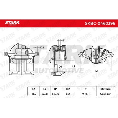 Brake Caliper Stark SKBC-0460396 SKBC-0460396 - photo 6