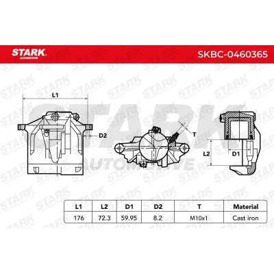 Brake Caliper Stark SKBC-0460365 SKBC-0460365 - photo 5