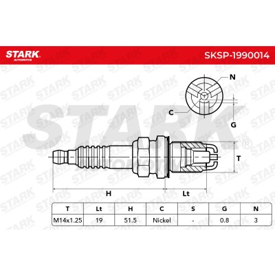 Spark Plug Stark SKSP-1990014 SKSP-1990014 - photo 4