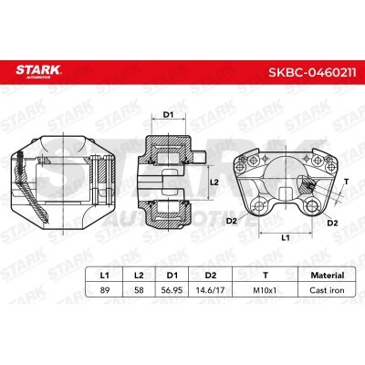 Brake Caliper Stark SKBC-0460211 SKBC-0460211 - photo 5