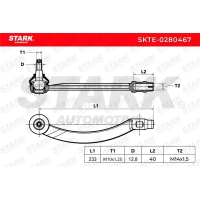 Tie Rod End Stark SKTE-0280467 SKTE-0280467 - photo 6