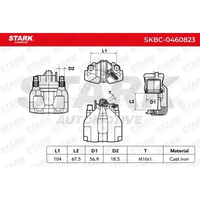 Brake Caliper Stark SKBC-0460823 SKBC-0460823 - photo 6