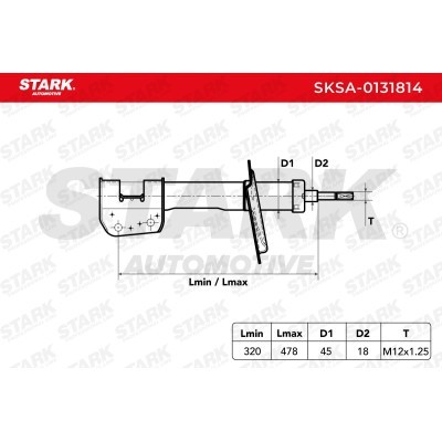 Shock Absorber Stark SKSA-0131814 SKSA-0131814 - photo 6