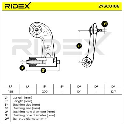 Control Arm RIDEX 273C0106 273C0106 - photo 7