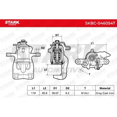 Brake Caliper Stark SKBC-0460547 SKBC-0460547 - photo 5