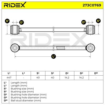 Control Arm RIDEX 273C0769 273C0769 - photo 5