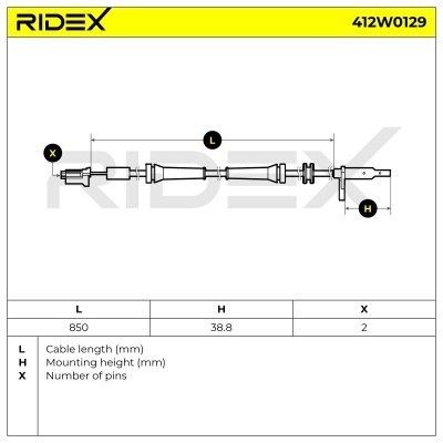 ABS Sensor RIDEX 412W0129 412W0129 - photo 4