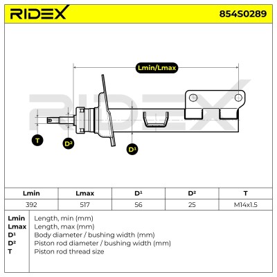 Shock Absorber RIDEX 854S0289 854S0289 - photo 5