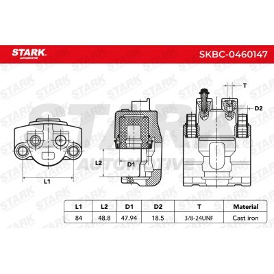 Brake Caliper Stark SKBC-0460147 SKBC-0460147 - photo 7