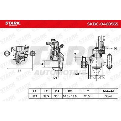 Brake Caliper Stark SKBC-0460565 SKBC-0460565 - photo 3