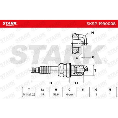 Spark Plug Stark SKSP-1990008 SKSP-1990008 - photo 6
