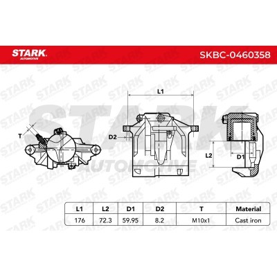 Brake Caliper Stark SKBC-0460358 SKBC-0460358 - photo 6