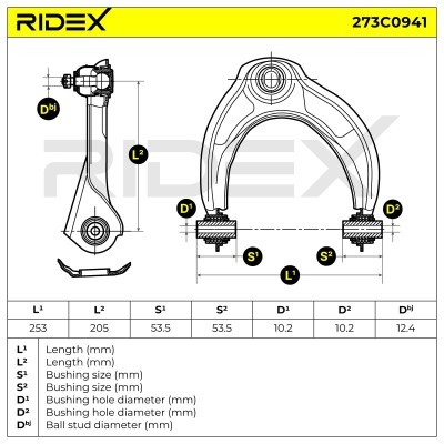 Control Arm RIDEX 273C0941 273C0941 - photo 7