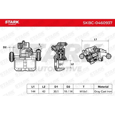 Brake Caliper Stark SKBC-0460937 SKBC-0460937 - photo 6
