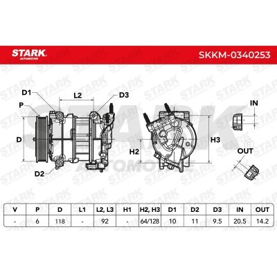 Compressor, Air Conditioning SKKM-0340253 - photo 7