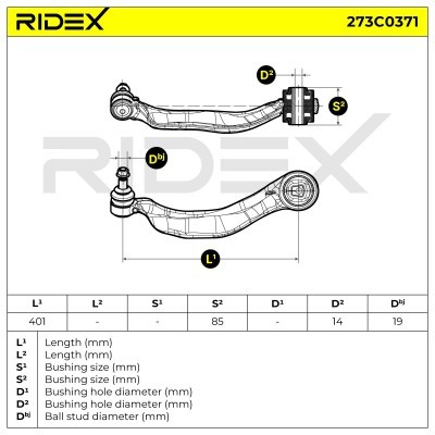 Control Arm RIDEX 273C0371 273C0371 - photo 6