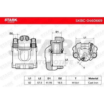 Brake Caliper Stark SKBC-0460669 SKBC-0460669 - photo 6