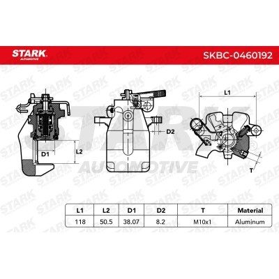 Brake Caliper Stark SKBC-0460192 SKBC-0460192 - photo 6