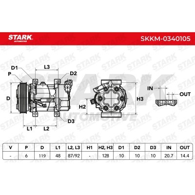 Compressor, Air Conditioning SKKM-0340105 - photo 5
