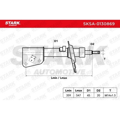 Shock Absorber Stark SKSA-0130869 SKSA-0130869 - photo 6
