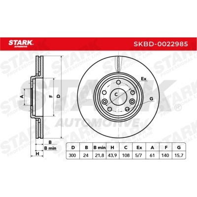 Brake Disc Stark SKBD-0022985 SKBD-0022985 - photo 5