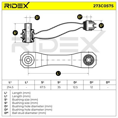 Control Arm RIDEX 273C0575 273C0575 - photo 7