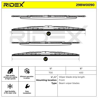 Wiper Blade RIDEX 298W0090 298W0090 - photo 4