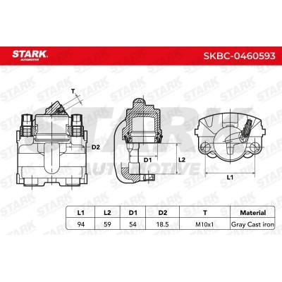 Brake Caliper Stark SKBC-0460593 SKBC-0460593 - photo 6