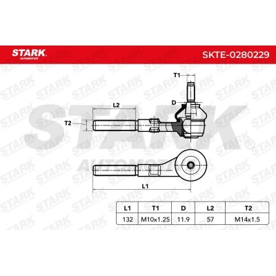 Tie Rod End Stark SKTE-0280229 SKTE-0280229 - photo 4