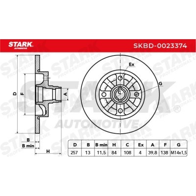 Brake Disc Stark SKBD-0023374 SKBD-0023374 - photo 5