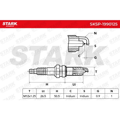Spark Plug Stark SKSP-1990125 SKSP-1990125 - photo 5