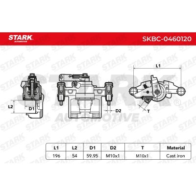Brake Caliper Stark SKBC-0460120 SKBC-0460120 - photo 8