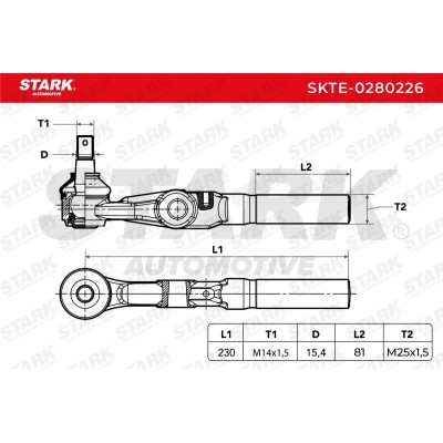 Tie Rod End Stark SKTE-0280226 SKTE-0280226 - photo 4