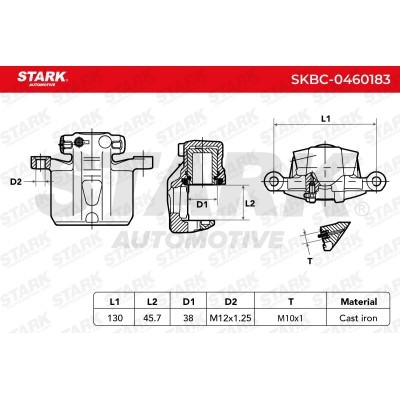 Brake Caliper Stark SKBC-0460183 SKBC-0460183 - photo 5