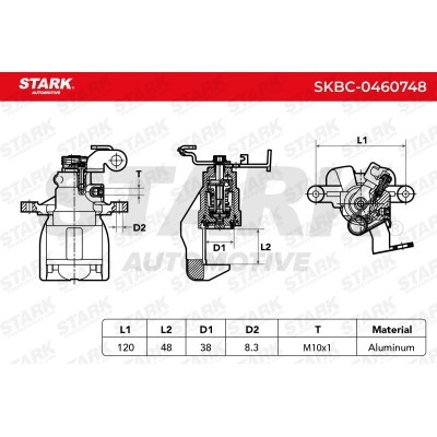 Brake Caliper Stark SKBC-0460748 SKBC-0460748 - photo 5