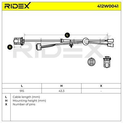 ABS Sensor RIDEX 412W0041 412W0041 - photo 3