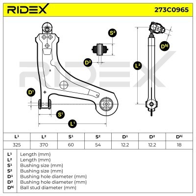 Control Arm RIDEX 273C0965 273C0965 - photo 6