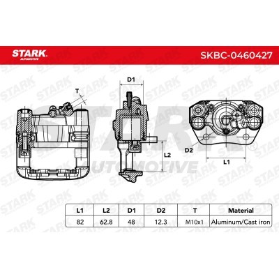Brake Caliper Stark SKBC-0460427 SKBC-0460427 - photo 3