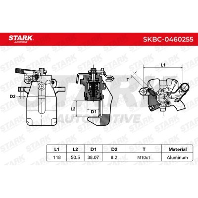 Brake Caliper Stark SKBC-0460255 SKBC-0460255 - photo 5